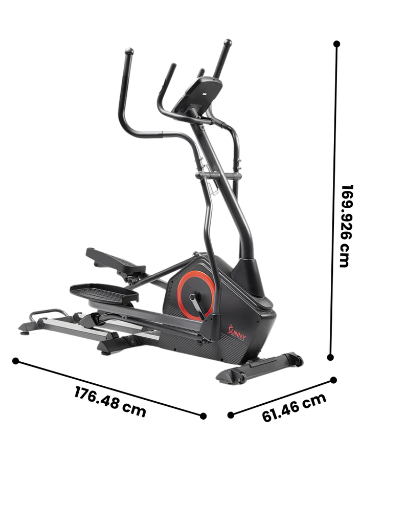 Sunny Fitness Elíptica electromagnética programable de longitud de zancada extra larga Smart Premium SF-E3889-SMART