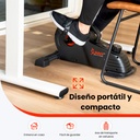 Sunny Health & Fitness Mini Bicicleta con Pedales de Ciclo Magnético Debajo del Escritorio SF-B0891SMART
