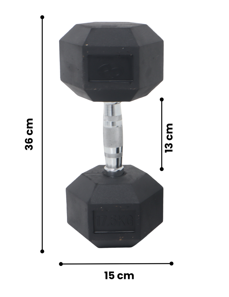 Infinité Par de Mancuernas Hexagonales 17.5 Kg IF-HK17.5