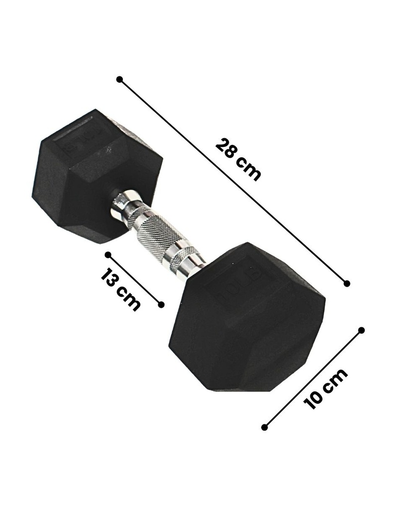 INFINITÉ Mancuerna Hexagonal De 10 Lb Línea Económica IF-LEHL10 (PAR)