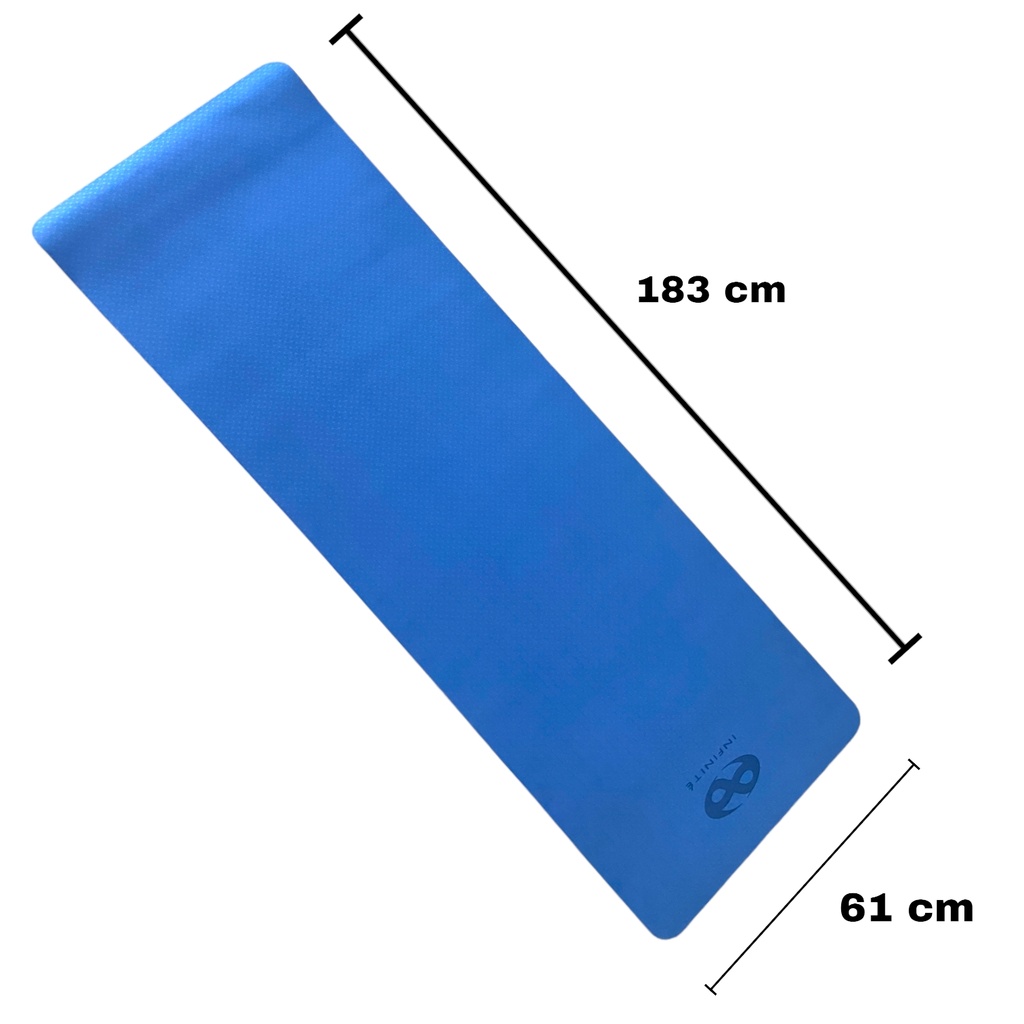NFINITé Tapete de Yoga Profesional Azul//Yoga Mat Blue