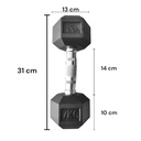 Infinité Mancuerna Hexagonal 7kg IF-HK7