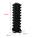 Infinité Rack Soporte para Mancuernas Vertical Para10 Pares (IF-RMV10P)