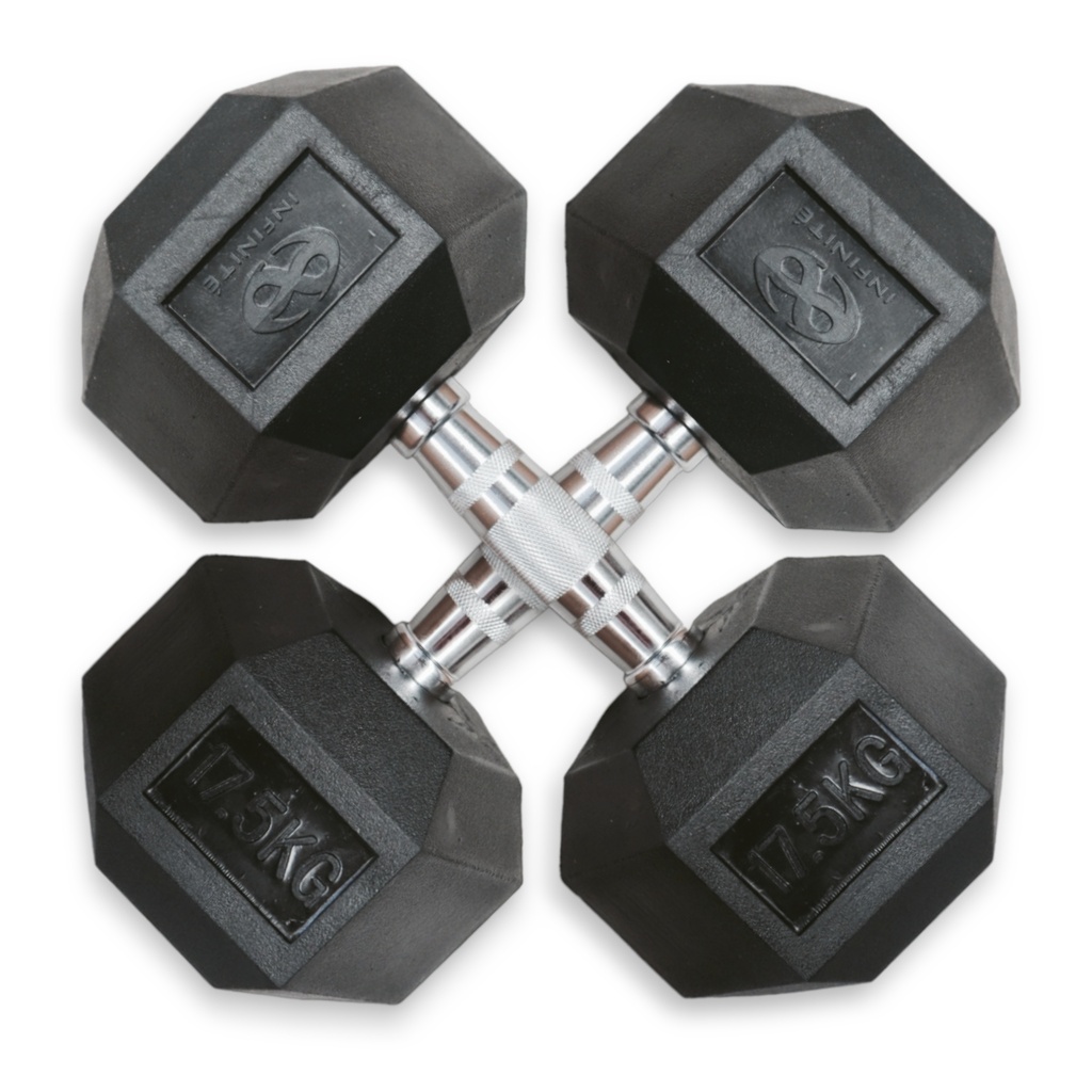 Infinité Par de Mancuernas Hexagonales 17.5 Kg IF-HK17.5