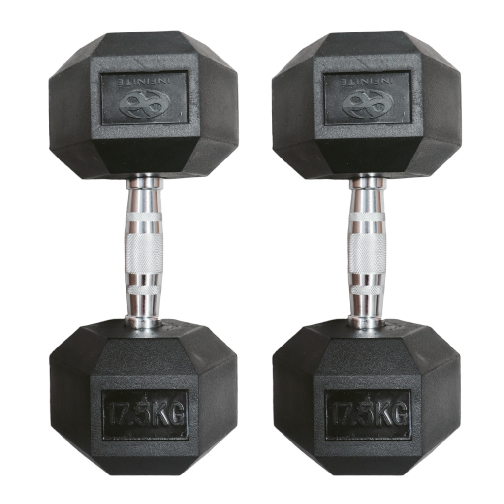 Infinité Par de Mancuernas Hexagonales 17.5 Kg IF-HK17.5
