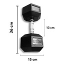 Infinité Par de Mancuernas Hexagonales 17.5 Kg IF-HK17.5