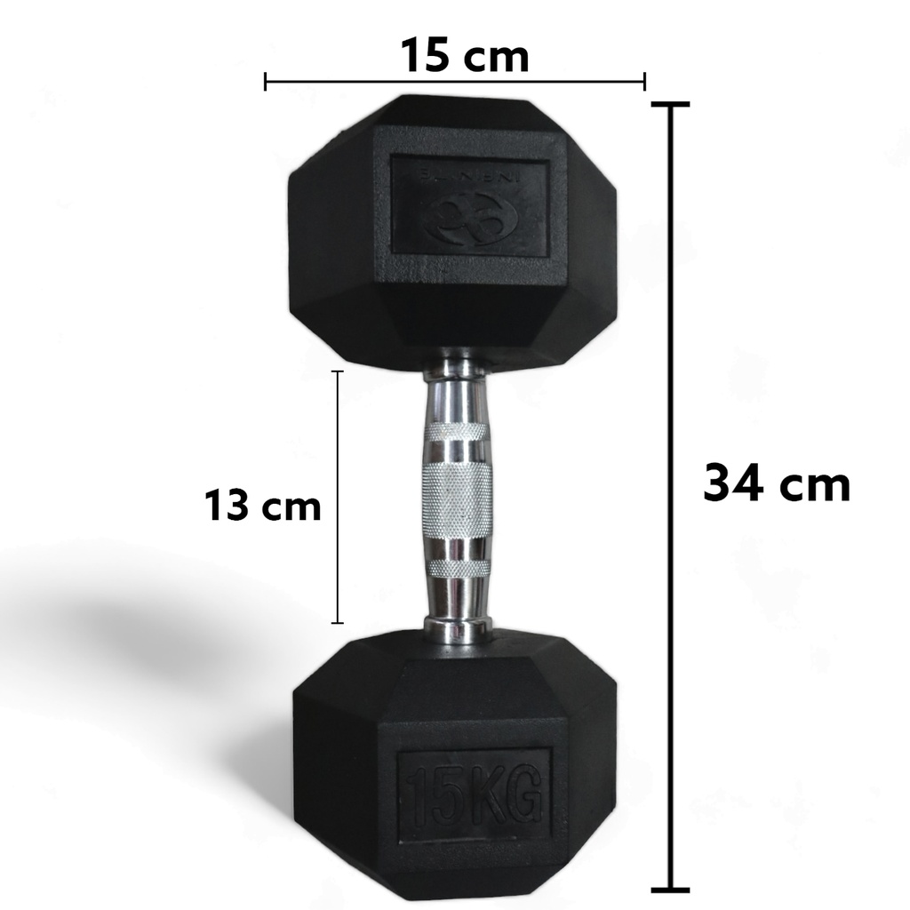 Infinité Par de Mancuernas Hexagonales 15 KG IF-HK15