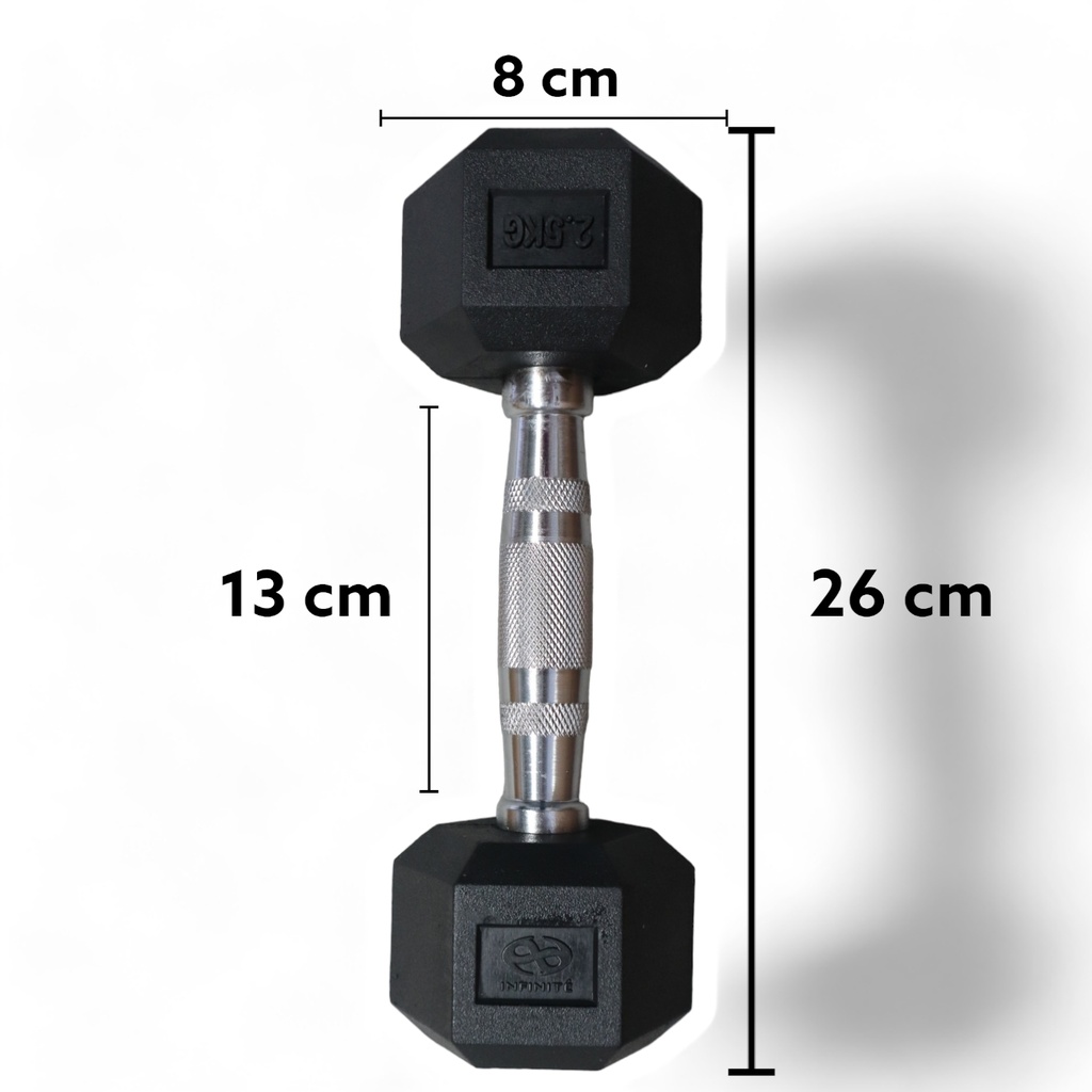 Infinité Par de Mancuernas Hexagonales 2.5 KG IF-HK2.5