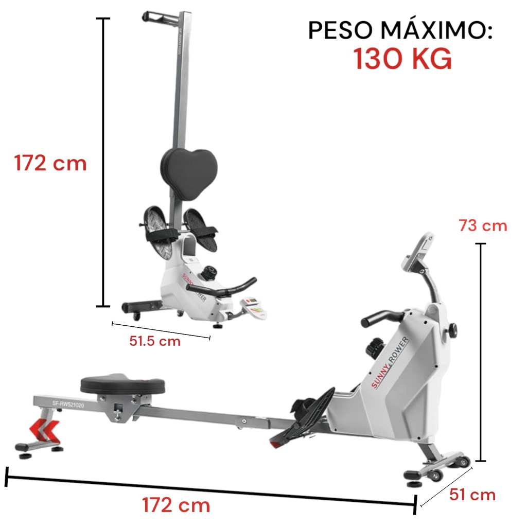 Sunny Rowing Machine With Bluetooth SF-RW521020