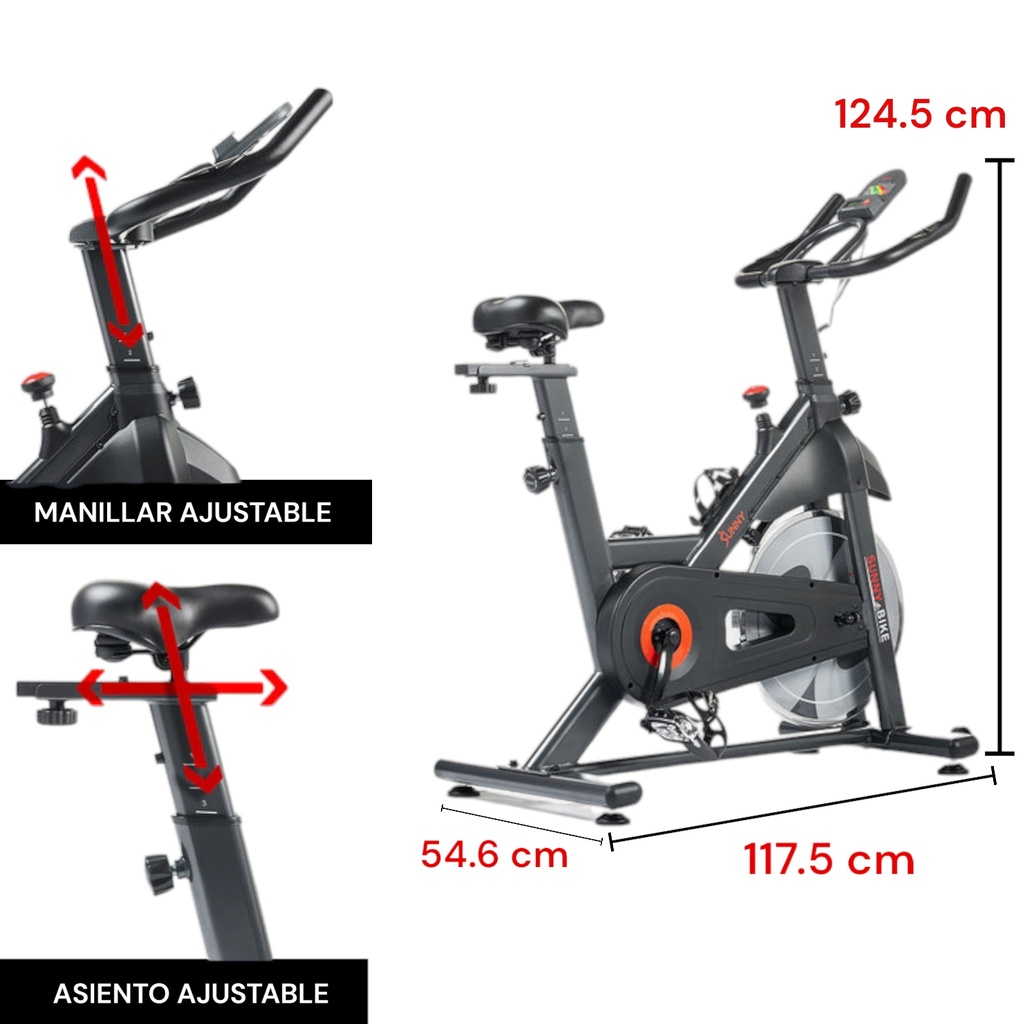 SF-B122055 Sunny Health & Fitness Essential Connected Magnetic Cycle Bike
