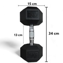 Infinité Par de Mancuerna Hexagonal Goma de alta Resistencia 15 Lb IF-HL15