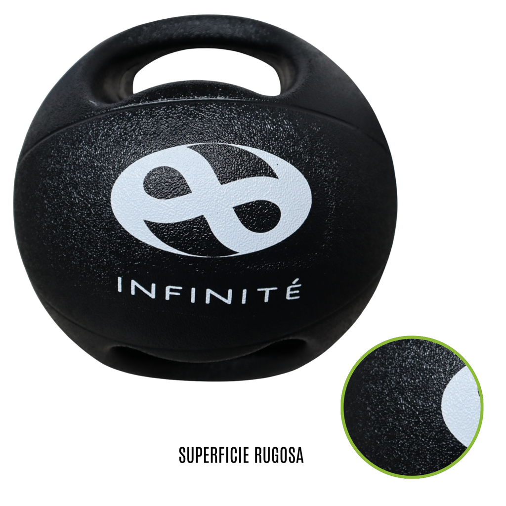 INFINITÉ Balón medicinal con agarre 8kg/ Medicinal Ball with grip 8 kg IF-MB8