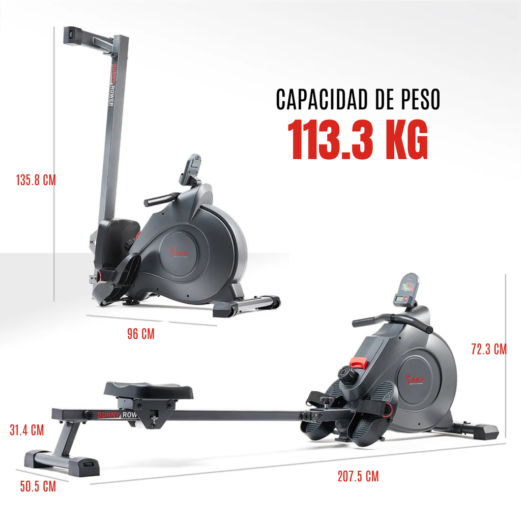 Sunny Máquina de remo magnética SMART Con  BluetoothConectividad Bluetooth SF-RW522016