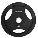 Infinité Disco Olimpico Profesional Forro de goma de alta resistencia 45 Lb (IF-50/45LB)