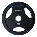 Infinité Disco Olimpico Profesional Forro de goma de alta resistencia15 Kg IF-50/15K