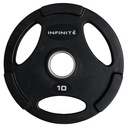 Infinité Disco Olimpico Profesional Forro de goma de alta resistencia 10 Kg IF-50/10K