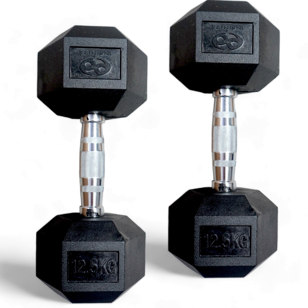 Infinité Par de Mancuernas Hexagonales 12.5 Kg IF-HK12.5