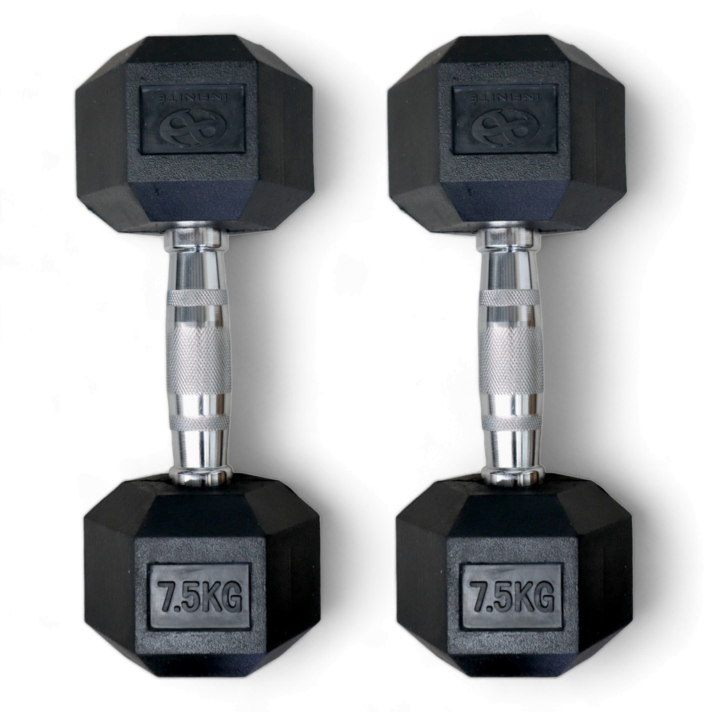 Infinité Par de Mancuernas Hexagonales 7.5 KG IF-HK7.5