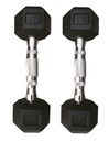 Infinité Mancuerna Hexagonal Goma de alta Resistencia Par 5 Lb IF-HL5