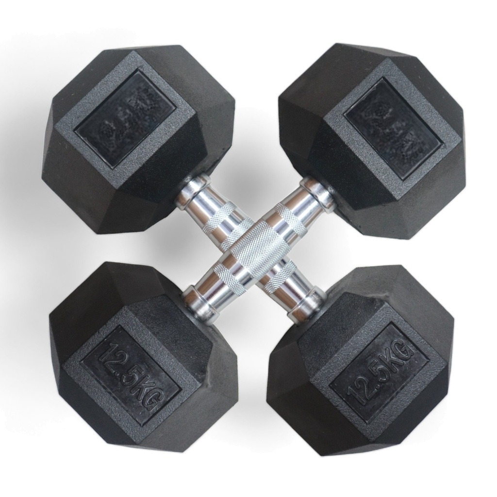 Infinité Mancuerna Hexagonal Goma de alta Resistencia Par 12.5 Lb IF-HL12.5