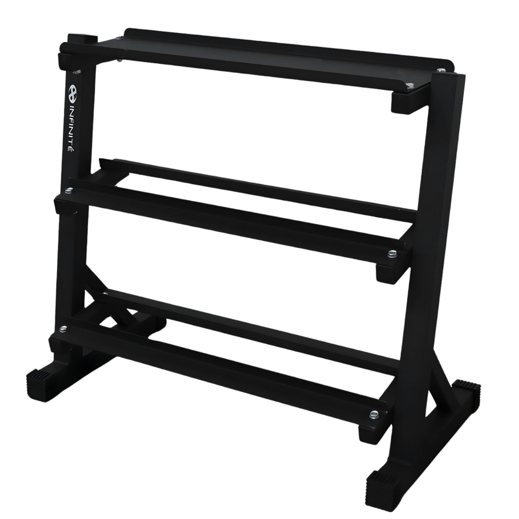 Infinité Rack de Mancuernas / Pesa Rusa, Capacidad 880 Libras Negro IF-R3-NIV