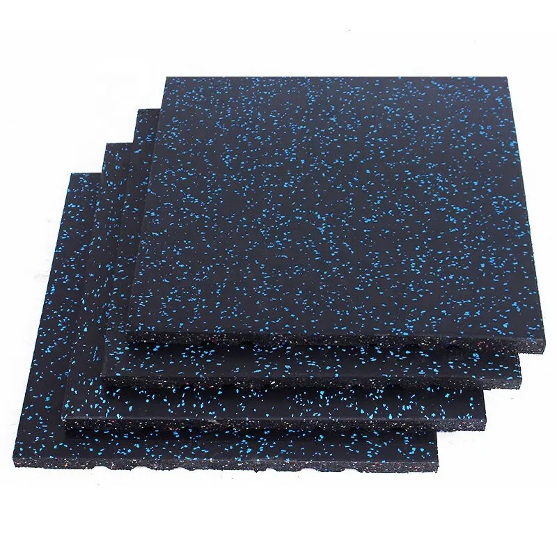 Infinité Piso de gimnasio tipo loseta 50x50 10mm Azul 4 Piezas por M² IF-PISO-N10