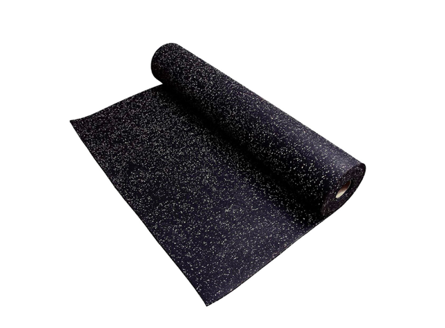 INFINITÉ Piso en Rollo venta por metro cuadrado / Chispas de Color blancas / Medidas del rollo 1.25M*10M*6mm de espesor IF-Piso-SG6-B