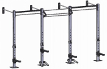 Infinité Rack con barras para calistenia/Wall Rack medidas 408x160x300 cm IF-C19