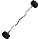 Infinité Barbell EZ Curl/Barra Curva/Barra Z peso integrado 35 Kg Línea económica IF-LEBC35