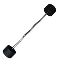 Infinité Barbell EZ Curl/Barra Curva/Barra Z peso integrado 55 Kg Línea económica IF-LEBC55
