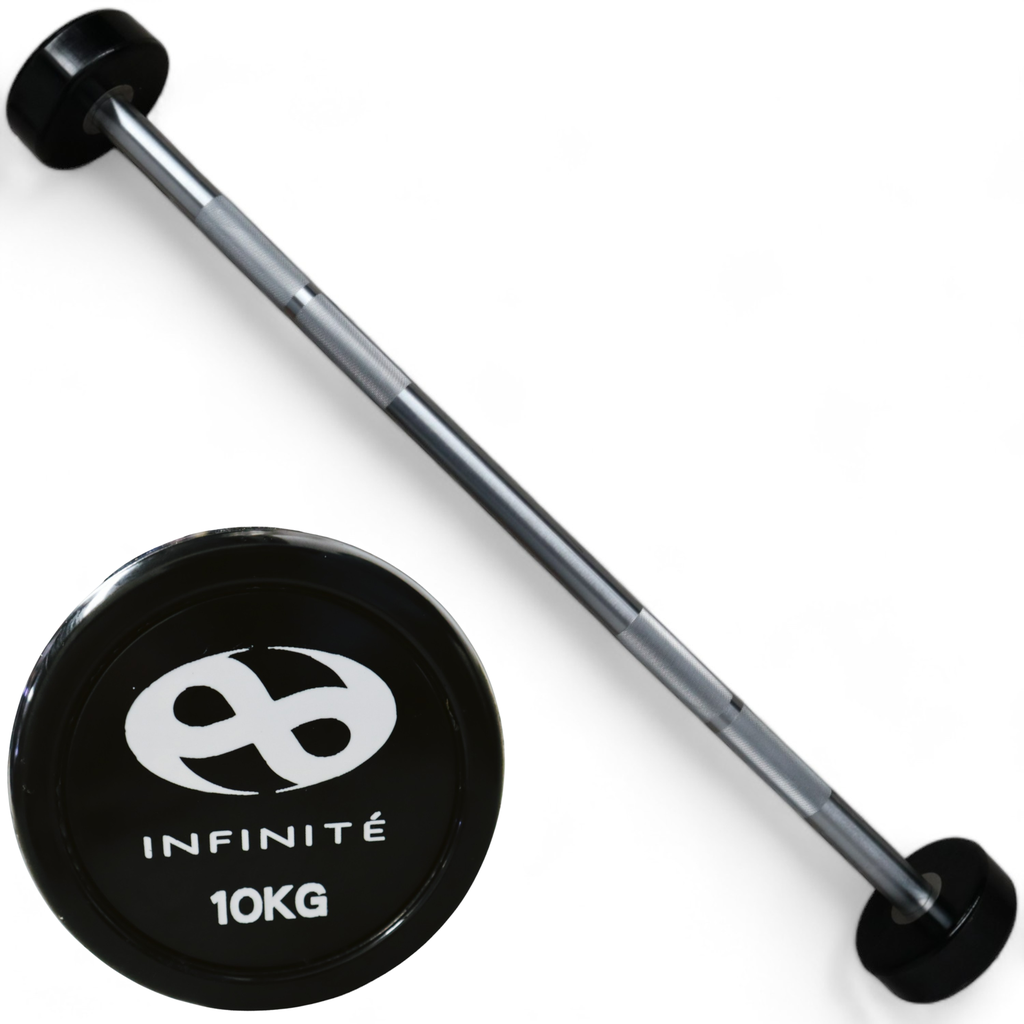 Infinité Barra Recta de Uretano Peso integrado 10 Kg / Barbell Straight IF-BRU10
