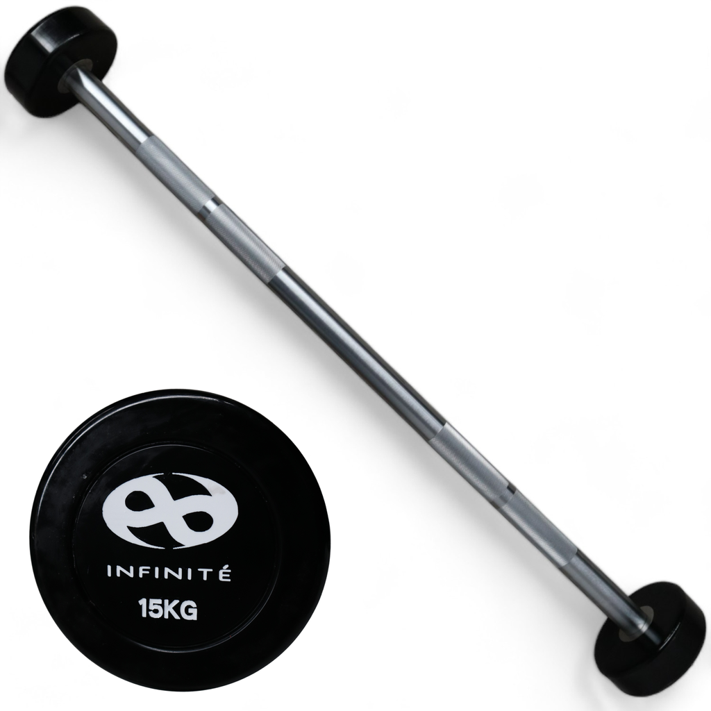 Infinité Barra Recta de Uretano Peso integrado 15 Kg / Barbell Straight IF-BRU15