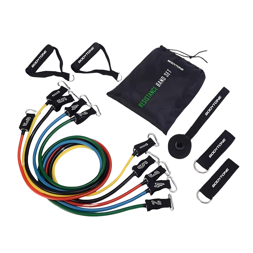 Set de bandas ligas de resistencia con anclaje BT-BA-SET