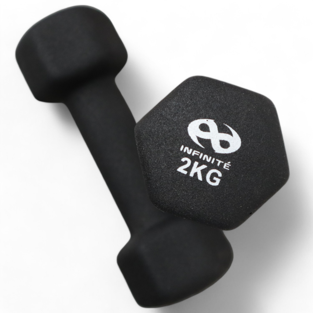 Infinité Par de Mancuernas de Neopreno 2kg IF-MN2-BLK