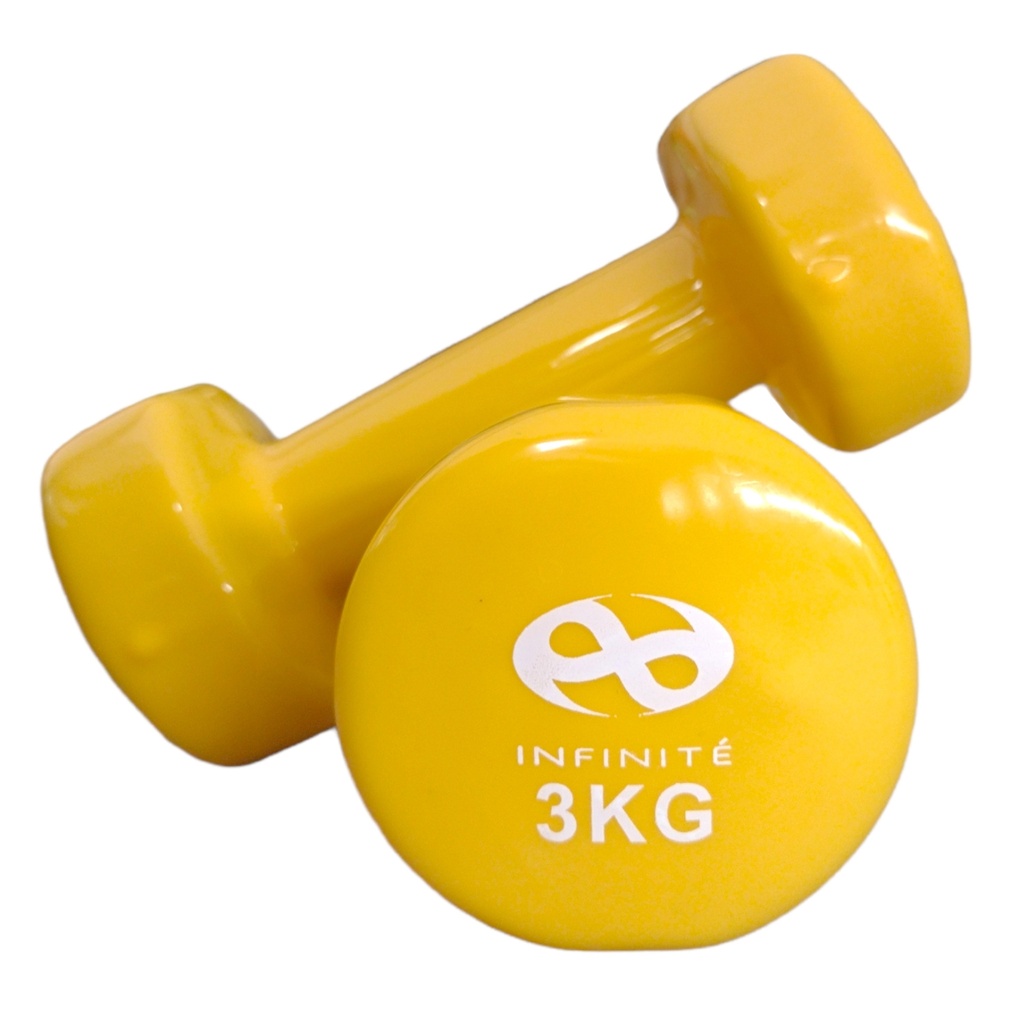 Infinité Par de Mancuernas Profesionales forro de Vinil 3kg IF-V3 
