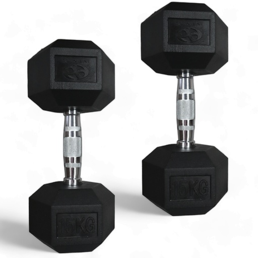 [IF-HK15] Infinité Par de Mancuernas Hexagonales 15 KG IF-HK15
