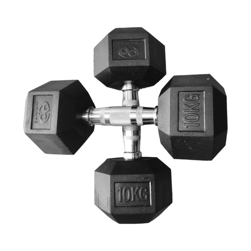[IF-HK10] Infinité Par de Mancuernas Hexagonal 10 Kg IF-HK10
