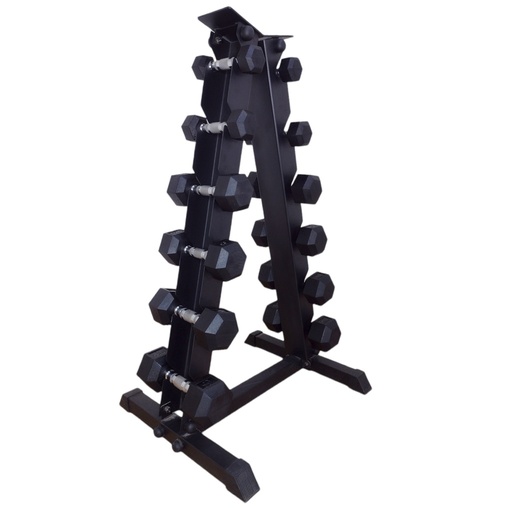 [IF-SET-M6] Set de 6 Pares de Mancuernas 5,7,8,10,12 y 15 Kg con Rack incluido IF-SET-M6
