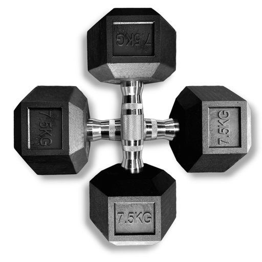 [IF-LEHK7.5] Infinité Par de Mancuernas Hexagonal de 7.5 kg Linea Economica IF-LEHK7.5