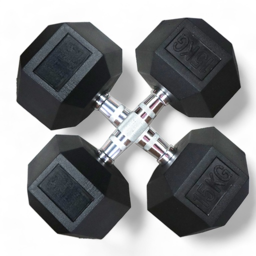 [IF-LEHK15] Infinité Mancuerna Hexagonal De 15Kg Linea Economica IF-LEHK15 (PAR)