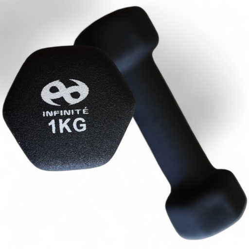 [IF-MN1-BLK] Infinité Par de Mancuernas de Neopreno 1kg IF-MN1-BLK