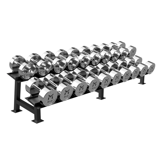 [IF-Set-MCR01] Infinite Set de mancuernas Cromadas 10 Pares en Kg IF-Set-MCR01 (Set de 2.5 Kg a 30Kg total 340Kg)